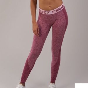 GYMSHARK flex leggings maroon
